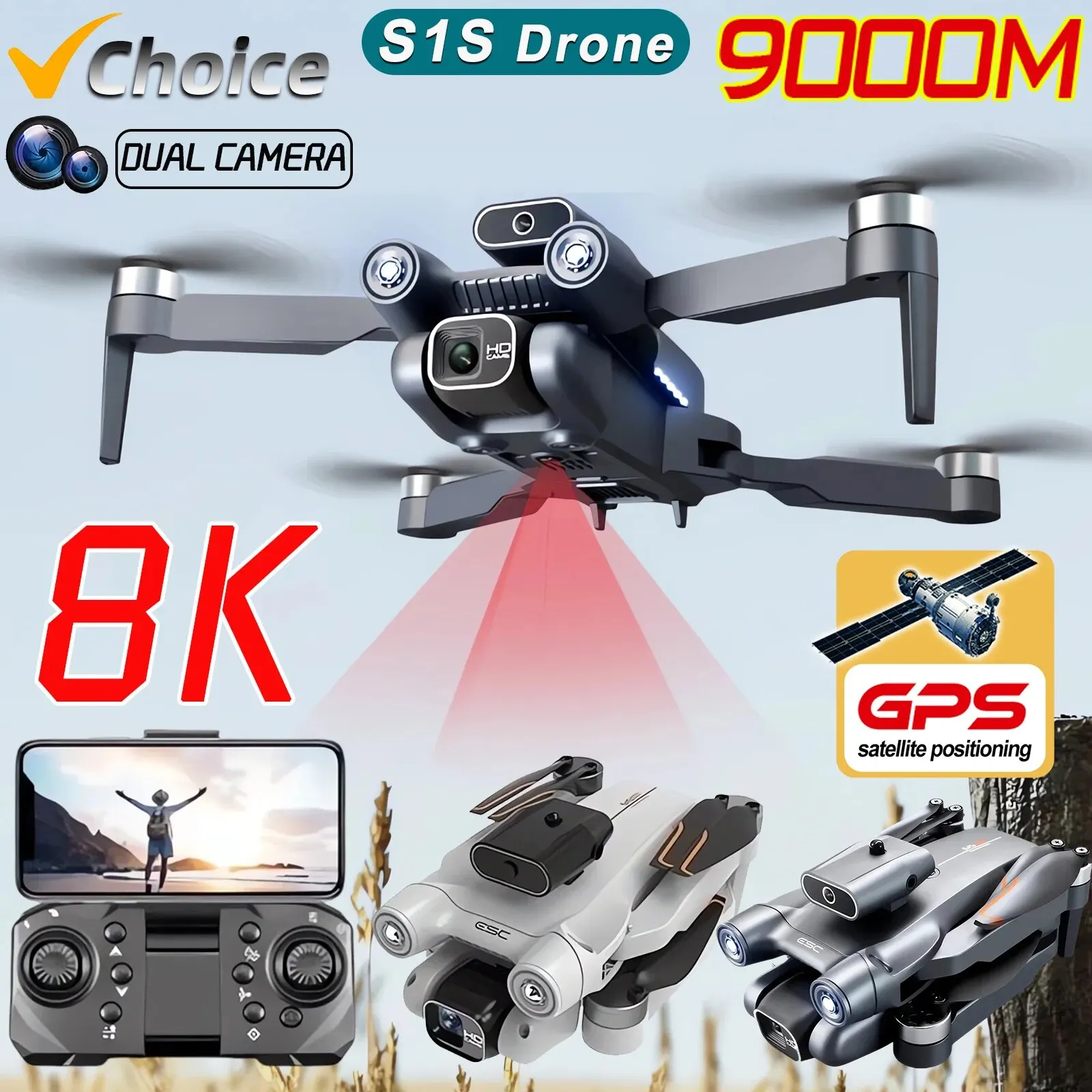 Drone Z - New S1S 5G GPS Drone Camera