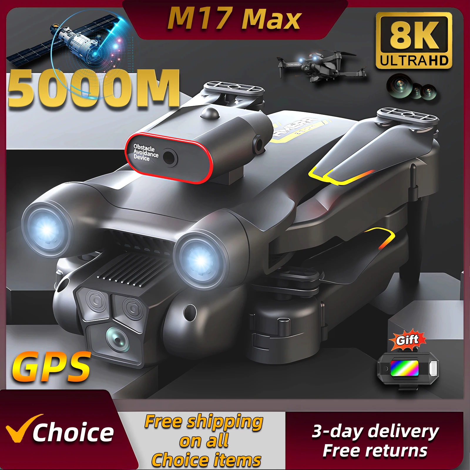 Drone Rc Harness - New M17 Max Drone 8K Professinal