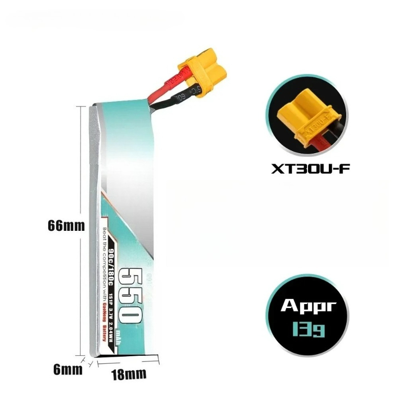 550mAh 3.7V For EMAX NanoHawk  - đánh giá và giá Drone Ls Rc