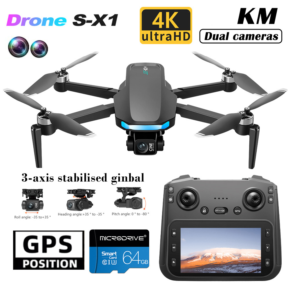 S-X1 New Drone with Screen 3-A - đánh giá và giá Drone X1 Rc