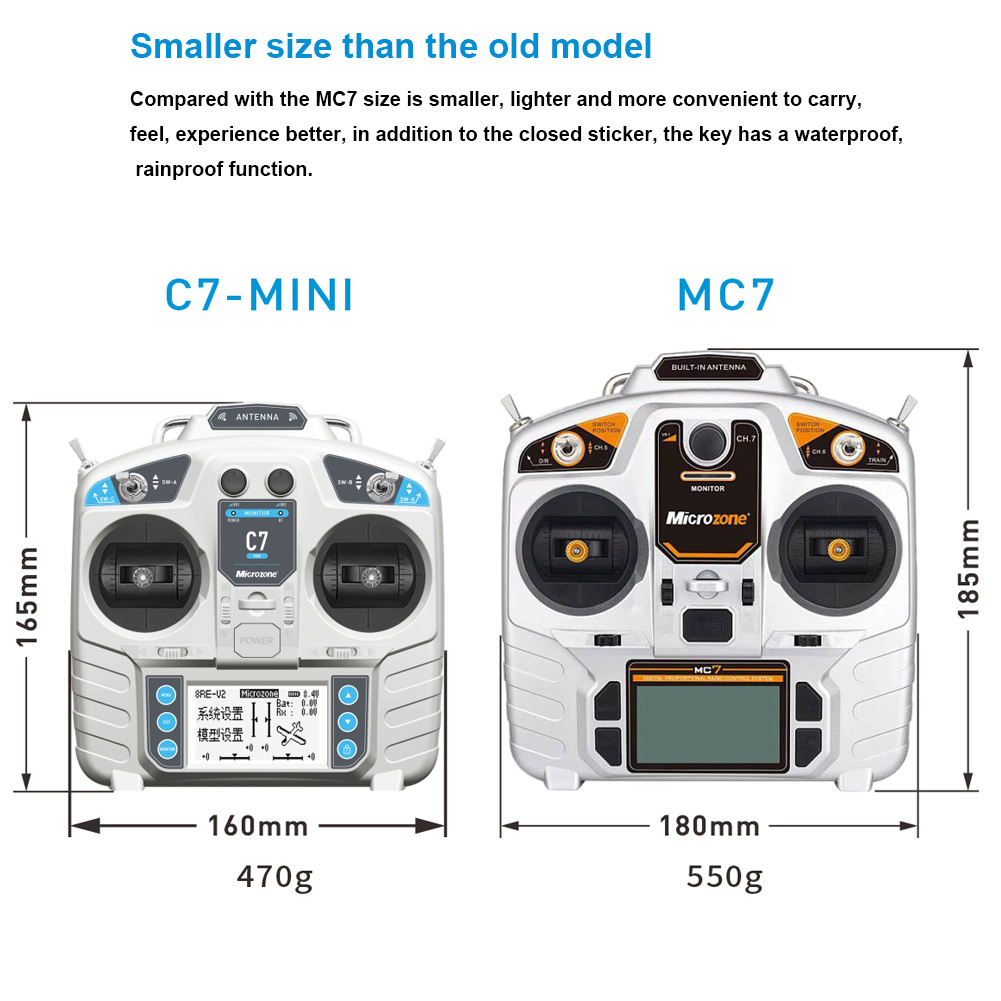 MicroZone MC7 Controller C7 MI - đánh giá và giá Drone Rc Transmitter And Receiver