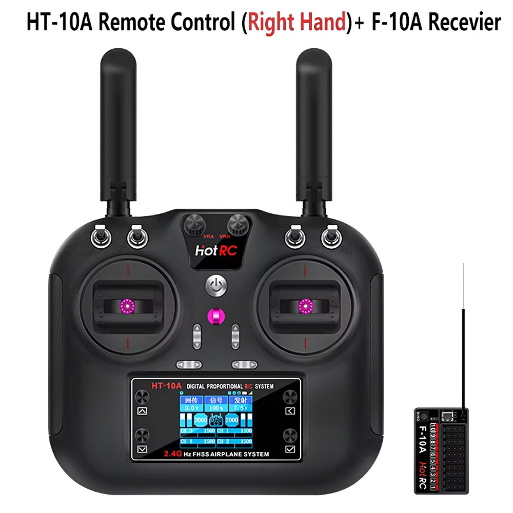 Hotrc HT-10A 2.4G 10CH Transmi - đánh giá và giá Drone Rc Transmitter And Receiver