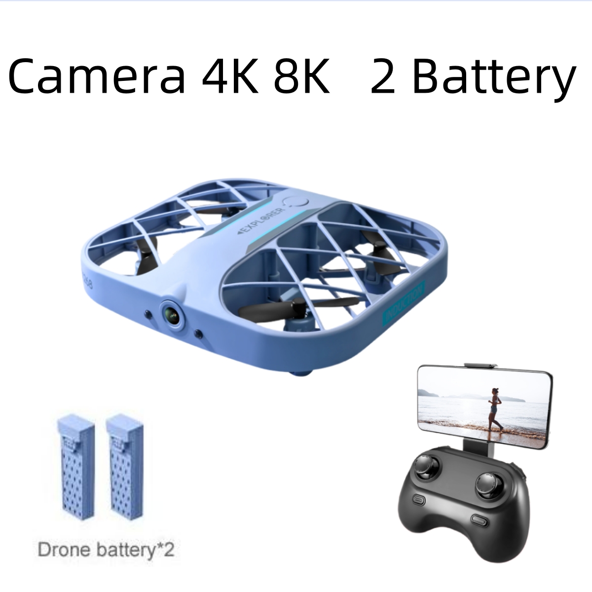 JJRC H107 FPV RC Drone with 2  - đánh giá và giá Drone Z